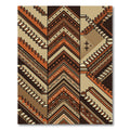 Brown Earthy Tribal Staircase Rug