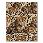Golden Cheetah Spots Wild Fauna Rug