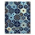 Navajo Inspired Geometric Hexagon Collage Rug