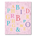 Colorful Alphabet Garden Whimsy Rug
