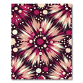 Crimson Burst Starburst Contemporary Rug