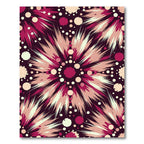 Crimson Burst Starburst Contemporary Rug