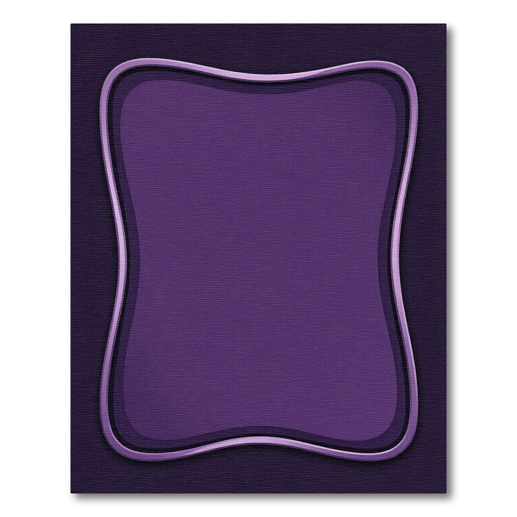 Deep Purple Organic Contour Rug