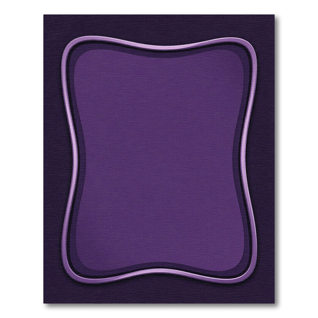 Deep Purple Organic Contour Rug