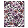 Muted Floral Garden Bloom Arrangement Rug
