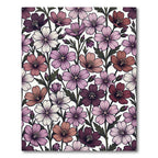 Muted Floral Garden Bloom Arrangement Rug