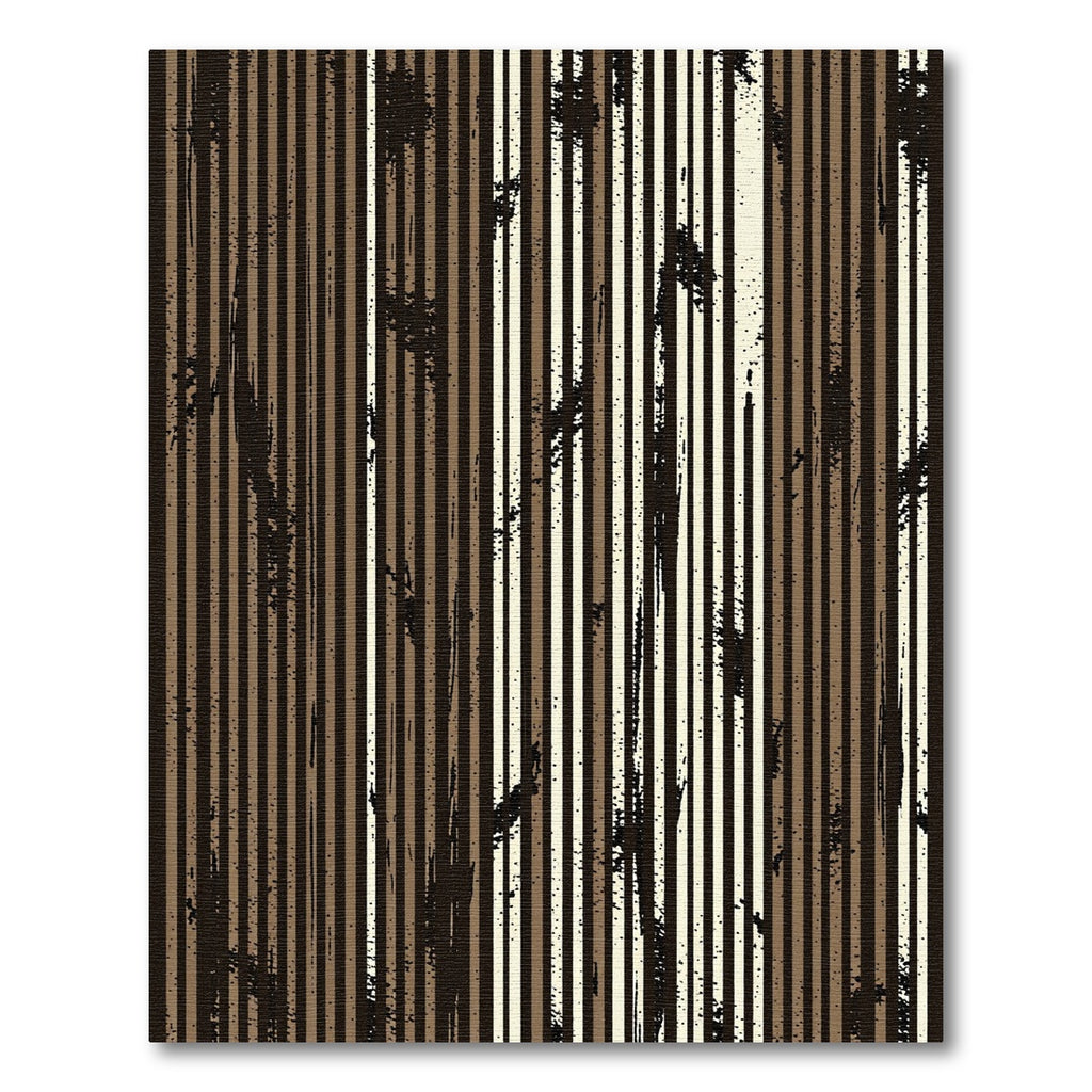 Earthy Grunge Vertical Stripes Rug