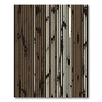 Earthy Grunge Vertical Stripes Rug