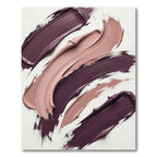 Plum and Nude Abstract Swirl Rug