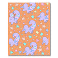 Pastel Purple Creature Starry Night Rug