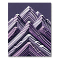 Lavender Mountain Geometric Staircase Rug