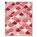 Soft Pink Scalloped Ombre Scales Rug