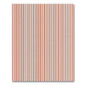 Crimson Orange Vertical Lines Rug