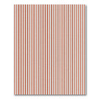 Crimson Orange Vertical Lines Rug