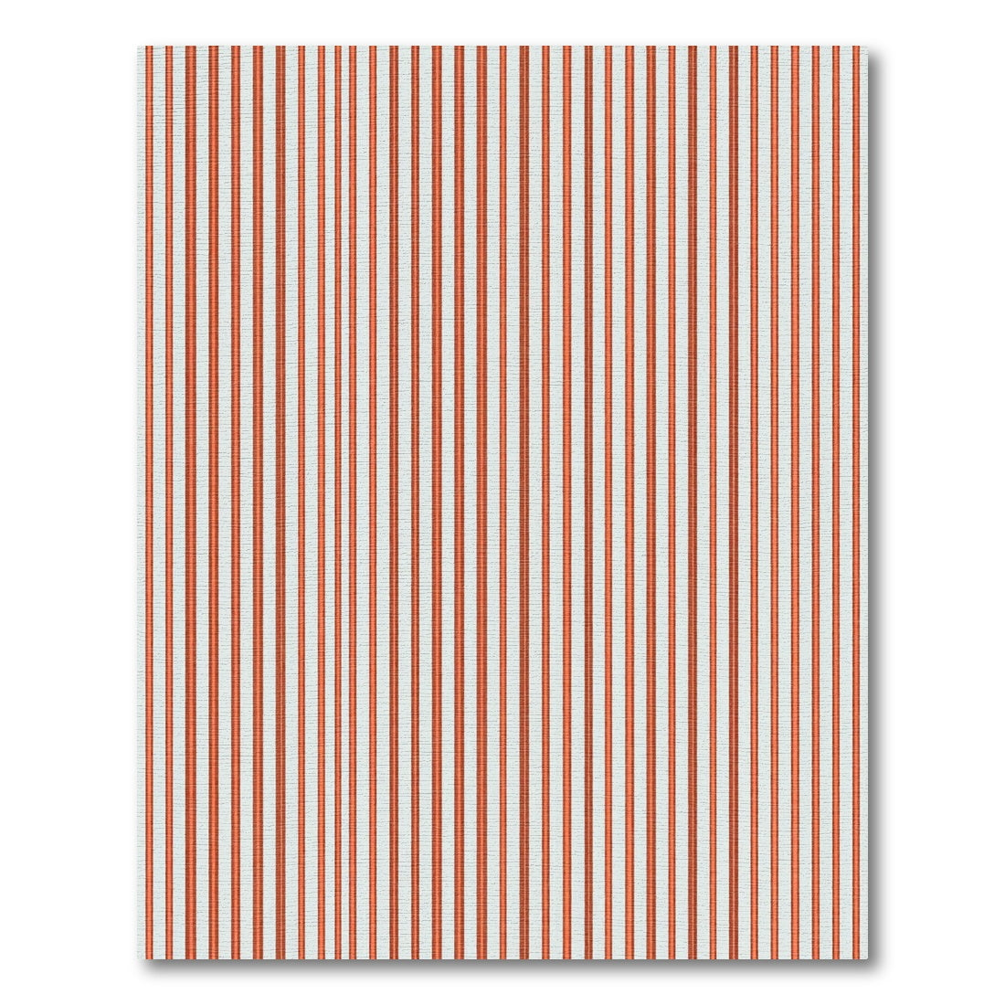 Crimson Orange Vertical Lines Rug