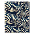 Bold Zebra Striped Composition Rug