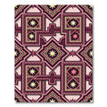 Geometric Rose Gold Star Medallion Rug