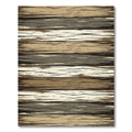 Earthy Toned Rustic Wood Plank Texture Rug