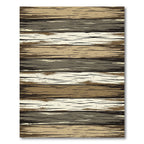 Earthy Toned Rustic Wood Plank Texture Rug