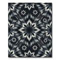 Monochrome Starburst Tie-Dye Rug