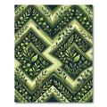 Botanical Emerald Ivy Chevron Rug