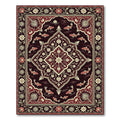 Rich Crimson Koi Water Garden Rug