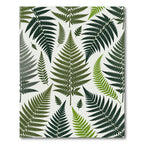 Green Fern Leaf Arrangement Rug