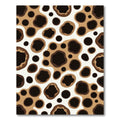 Brown and White Organic Spots Rug