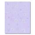 Light Purple Floral Swirls Rug