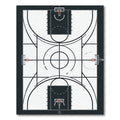 Monochromatic Basketball Court Aerial View Rug
