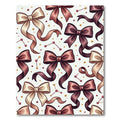 Elegant Mauve Bows with Celestial Accents Rug