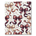 Elegant Mauve Bows with Celestial Accents Rug