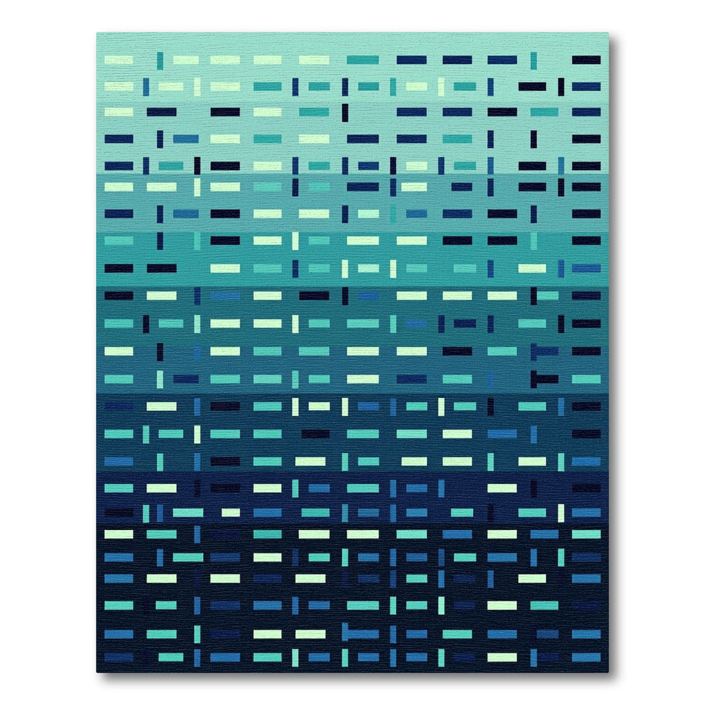 Gradient Blue Abstract Dash Rug