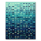 Gradient Blue Abstract Dash Rug