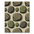 Natural Earth Tones Pebble Arrangement Rug
