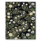Cream floral vine meandering river Rug