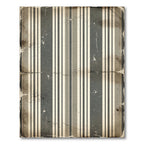 Distressed Gray Cream Vertical Stripes Rug