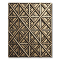 Art Deco Gold Geometric Lattice Rug
