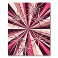 Radiant Pink Starburst Sunburst Rug
