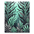 Lush Green Kelp Forest Seaweed Rug