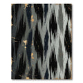 Grungy Black Gray Vertical Streak Rug