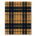 Classic Ochre and Charcoal Plaid Rug