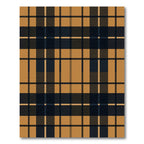 Classic Ochre and Charcoal Plaid Rug