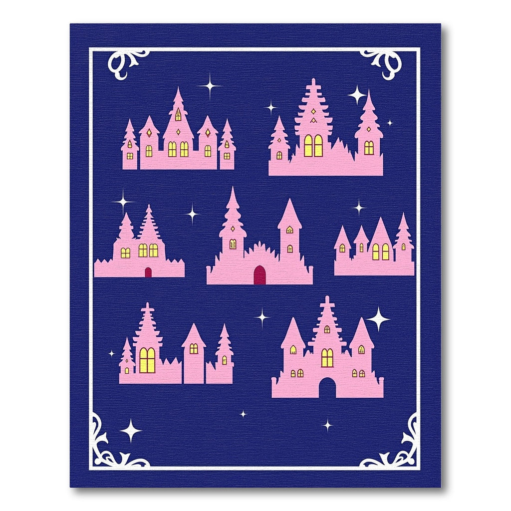 Pink Castle Collection Night Sky Rug