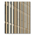 Modern Beige Vertical Plank Rug