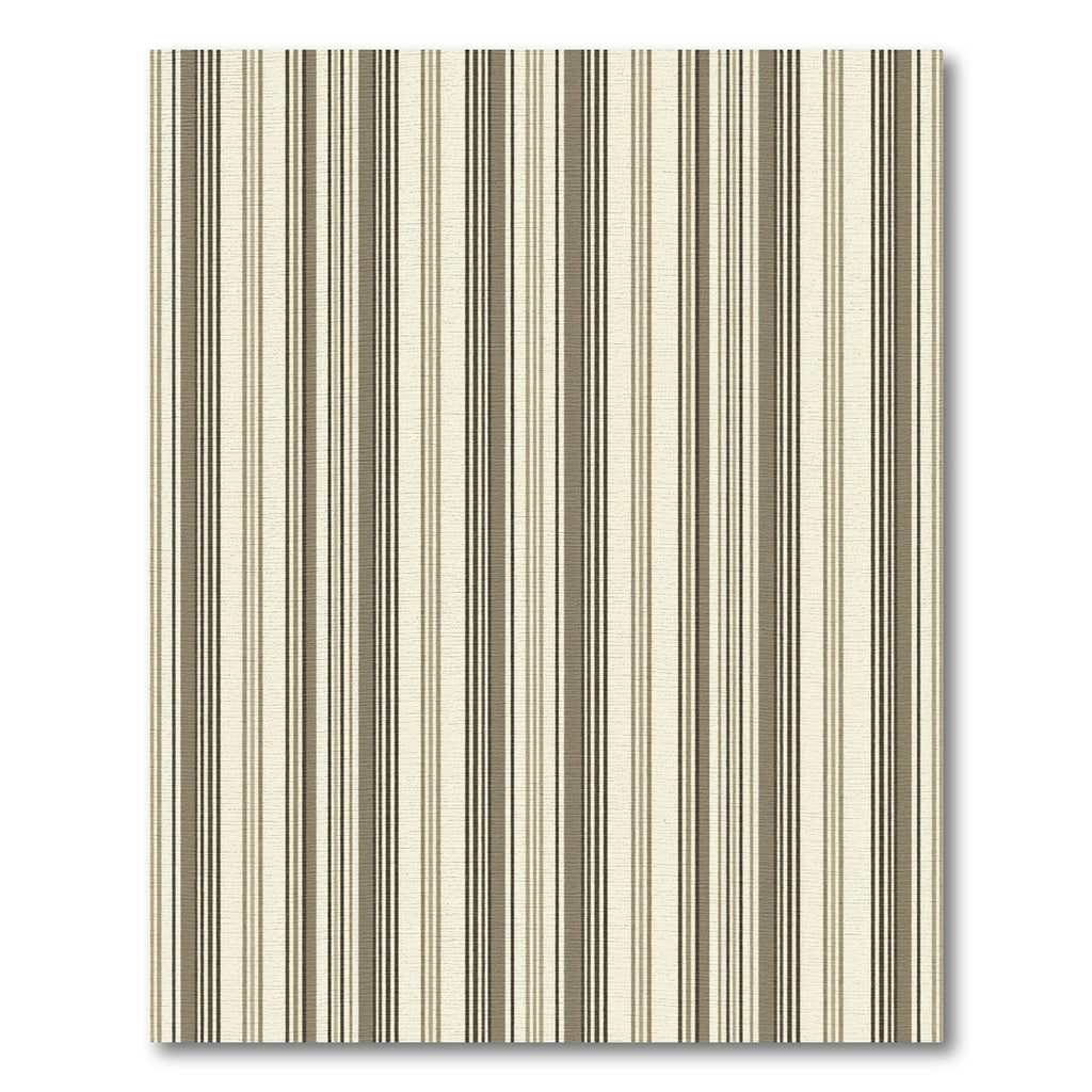 Earthy Brown and Neutral Classic Stripe Rug