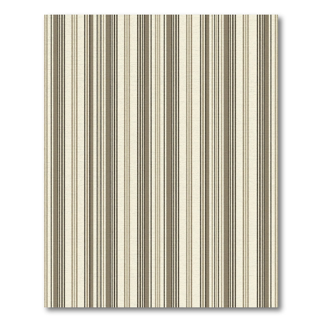 Earthy Brown and Neutral Classic Stripe Rug