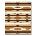 Earthy Southwestern Geometric Horizon Band Rug