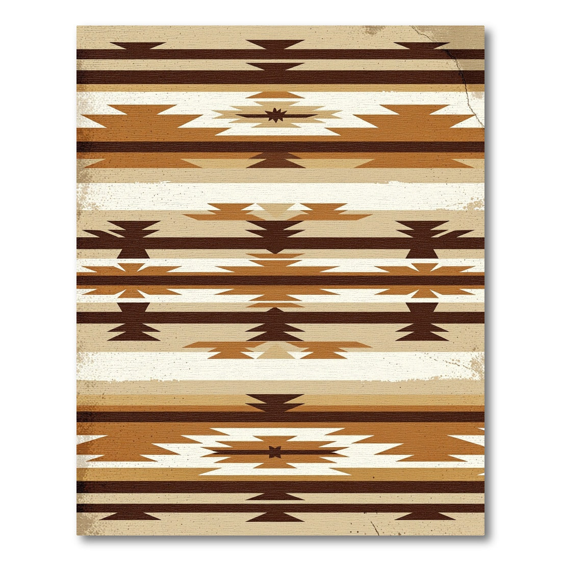 Earthy Southwestern Geometric Horizon Band Rug