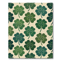Charming Green Four Leaf Clover Botanical Rug